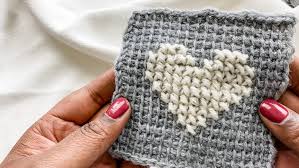 Tl Yarn Crafts How To Cross Stitch On Tunisian Crochet Embroider The Afghan Stitch Tl Yarn Crafts