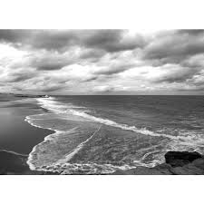 Black And White Beach Scene Wall Art Ocean Photograph Black And White Beach Waves Stormy Wall Art Fine Art 5x7 Jersey Shore Beach Heart Black And White Beach Ocean Wall Art Beach Wall Art