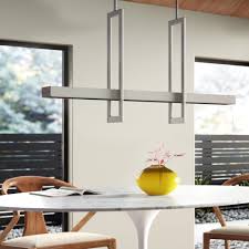 Kaitlynn 2 Light Kitchen Island Geometric Led Pendant Reviews Allmodern