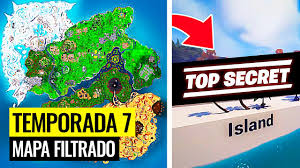 Fortnite guia de desafios de la semana 8 temporada 8 busca la senal del mapa del tesoro que hay en oasis ostentoso desafio dificil tutorial en espanol. Nuevo Mapa Filtrado De La Temporada 7 Capitulo 2 En Fortnite Isla Secreta Youtube