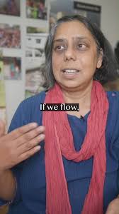 Referencing Bruce Lee, Ruchira Gupta says, “If we flow [like water], we can  cut through a lot of issues. But if we stay rigidly in one place, we’ll  become like the stone that we want to challenge.”, ...