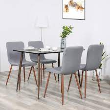 Your dining room is never complete without chairs. 4x Parsons Chair Dining Chairs Side Chair Metal Leg Kitchen Dining Room Office Ebay