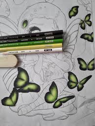 This One Will Not Have A Link To The Color Page As I Bought This Colorbook I Didn T Find It Online Blac Color Pencil Art Prismacolor Blending Colored Pencils