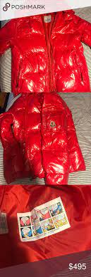 Moncler Maya Red Size 5 L Xl Moncler Red Leather Jacket Moncler Jacket