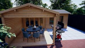 Eck Gartenhaus Hansa Corner Deluxe B 22m2 70mm 3x7 Mit Bildern Gartenhaus Sommerhaus Haus