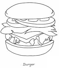 How to draw a hamburger step by step food pop culture. Food Coloring Pages Coloring Rocks Coloring Home