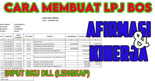 Maybe you would like to learn more about one of these? Cara Membuat Lpj Dana Bos Afirmasi Dan Kinerja Operator Sd