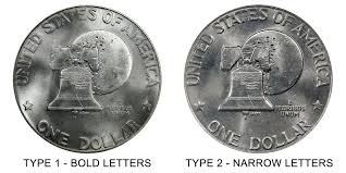 1976 D Eisenhower Bicentennial Dollar Type 1 Low Relief