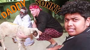 Mutton Sukka with Daddy and Sonny