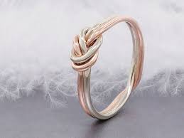 Gold Nautical Knot Promise Ring For Her Etsy Love Knot Ring Promise Rings For Her Rings For Her
