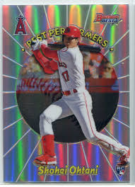This week we will be looking at shohei ohtani.shohei. Shohei Ohtani 2018 Bowman S Best Performers Refractor Rookie Card Psm