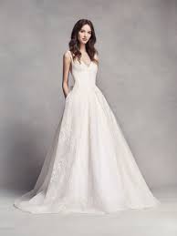 White By Vera Wang Pleated V Neck Wedding Dress David S Bridal Bow Wedding Dress Davids Bridal Wedding Dresses Wedding Dress With Pockets