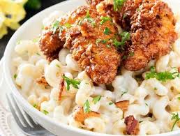 4 Cheese Mac And Cheese With Honey Pepper Chicken The Chunky Chef Honey Pepper Chicken Recipe Recipes With Chicken And Peppers Cooking With Honey