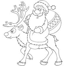 Papa Noel Para Colorear Navidad