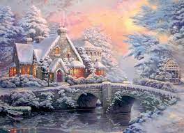 Winter Cottage Thomas Kinkade Christmas Inspiritoo Com Thomas Kinkade Christmas Thomas Kinkade Kinkade Paintings