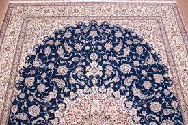 Teppich nain im orient style. Perserteppich Nain 6la Mit Seide 440x319 Cm Blau