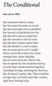 The Conditional Ada Limon I Like This Poetry Words Words Poems