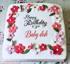 Maybe you would like to learn more about one of these? Happy Birthday Flower Cakes With Name Edit In 2020 Happy Birthday Flower Cake Happy Birthday Wishes Cake Birthday Wishes Cake