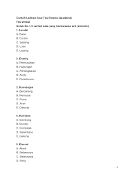 Biasakan untuk berlatih minimal 10 soal setiap harinya, lebih baik lebih jika. Serdos Contoh Latihan Soal Tes Potensi Akademik
