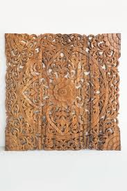 Every gift you purchase helps save children's lives. Hand Carved Wall Panel From Bali Modern Wooden Headboard