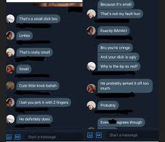 Group chat humiliation : rsph