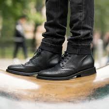 Black Wingtip Boot Thursday Boot Company Mens Dress Boots Boots Black Brogues Outfit