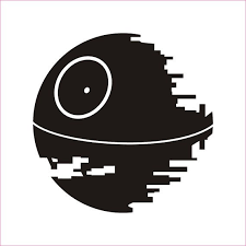Death Star Star Wars Silhouette Star Wars Schablone Star Wars Zimmer