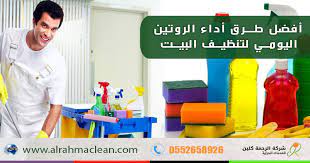 روتين يومي لتنظيف البيت aoa