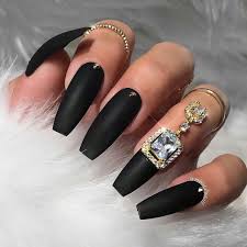 Abstract nail arts designs 3. Black Nails Black Color Nail Art Designs Black Nails Black Long Nails Matte Black Nails St Stiletto Nails Designs Black Nail Designs Coffin Nails Designs