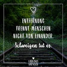Visual Statements Entfernung Trennt Menschen Nicht Von Einander Schweigen Tut Es Spruche Zitate Quotes Lieb Visual Statements Spruche Zitate Schweigen