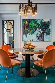 12 Reason That Prove Velvet Is The Biggest Decor Trend Right Now Luxe Dining Room Dining Room Contemporary Dining Room Small