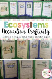 Ecosystems And Biomes Activity Foldable Accordion Printable Digital Google Fourth Grade Science Elementary Science Teaching Ecosystems