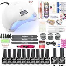 Kit Manucure Professionnel Complet Vivaskin Nail Drill Machine Uv Nail Lamp Gel Nail Polish Set