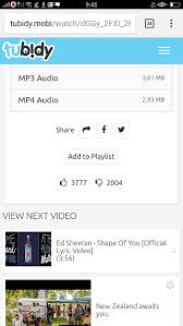 Si además de descargar canciones para tu dispositivo móvil o pc lo que buscas también es gozar de los vídeos oficiales de tus canciones favoritas, tubidy videos también ofrece esta posibilidad gracias al avanzado sistema con el que cuenta la herramienta, que además de permitir bajar música en mp3 y mp4, también ofrece la posibilidad de bajar los vídeos. Tubidy Mp3 Download For Android Phone