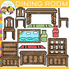 See more ideas about dining room decor, furniture, dining. Dining Room Furniture Clip Art By Whimsy Clips Tpt