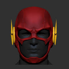 The Flash Helmet Cosplay Superhero Helmet 3d Print Model Superhero Cosplay 3d Printable Models