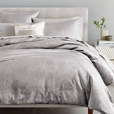 I purchased a duvet, matching shams for the duvet and sheet set. Washed Cotton Luster Velvet Duvet Cover Shams