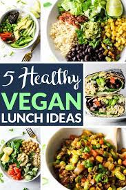 5 Healthy Vegan Lunch Ideas Emilie Eats Vegan Lunches Vegan Lunch Vegan Meal Prep