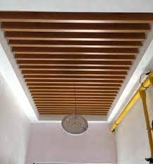 The ribs have a substrate in particle gypsum board or mdf and are. Wood False Ceiling At Rs 250 Square Feet Kalyan Puri Delhi Id 22250871530