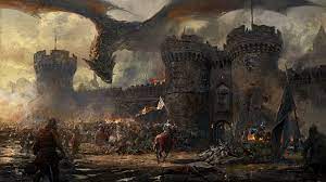 Castle Defence By Greg Rutkowski Fantasy Castle Castle Art Fantasy Landscape