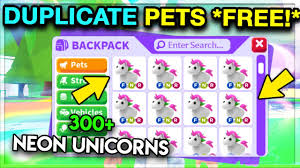 Maybe you would like to learn more about one of these? Code Duplicate Any Pet In Adopt Me Duplicate Neon Legendaries And More Youtube