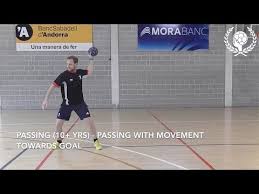 Passing 12 Yrs Passing With Movement Towards Goal Youtube Handball Sport Ubung