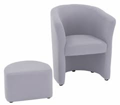 Commode demi lune de style louis xv , marqueterie , xix ème. Fauteuil Pouf Arcade Gris Clair
