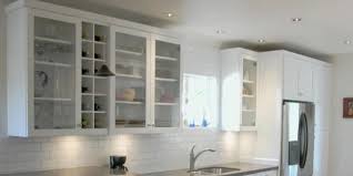Their base cabinets are installed on the floor and normally normally covered with a counter. How To Add Glass To Kitchen Cabinet Doors Glass Doctor