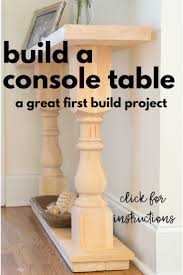 Build A Console Table A Fun First Furniture Build In 2020 Diy Sofa Table Diy Console Table Diy Console