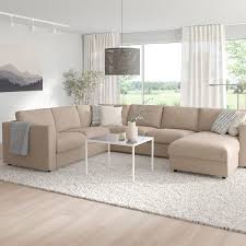 Finnala Corner Sleeper Sofa 5 Seat With Chaise Tallmyra Beige Ikea U Shaped Sofa Sectional Sleeper Sofa Cosy Sofa