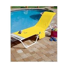 Lounge Chair Cover Terry Cloth Pool Patio W Pocket Tote Outdoor Yellow Yard Colorful Chairs Poolside Chairs Beach Lounge Chair