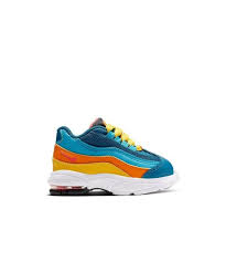Nike Air Max 95 90 S Mashup Teal Orange Toddler Boys Shoe Hibbett City Gear Nike Air Max 95 Toddler Boy Shoes Sneakers Nike Air Max