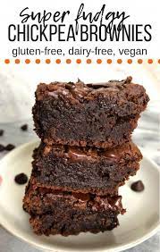 Chocolate Chickpea Brownies Are A Healthy Alternative To Regular Brownies And Are Fudgy Chocolatey An Vegan Dessert Recipes Dairy Free Brownies Free Desserts