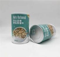 Composite Paper Material EOE Top Airtight Oatmeal Packaging Can